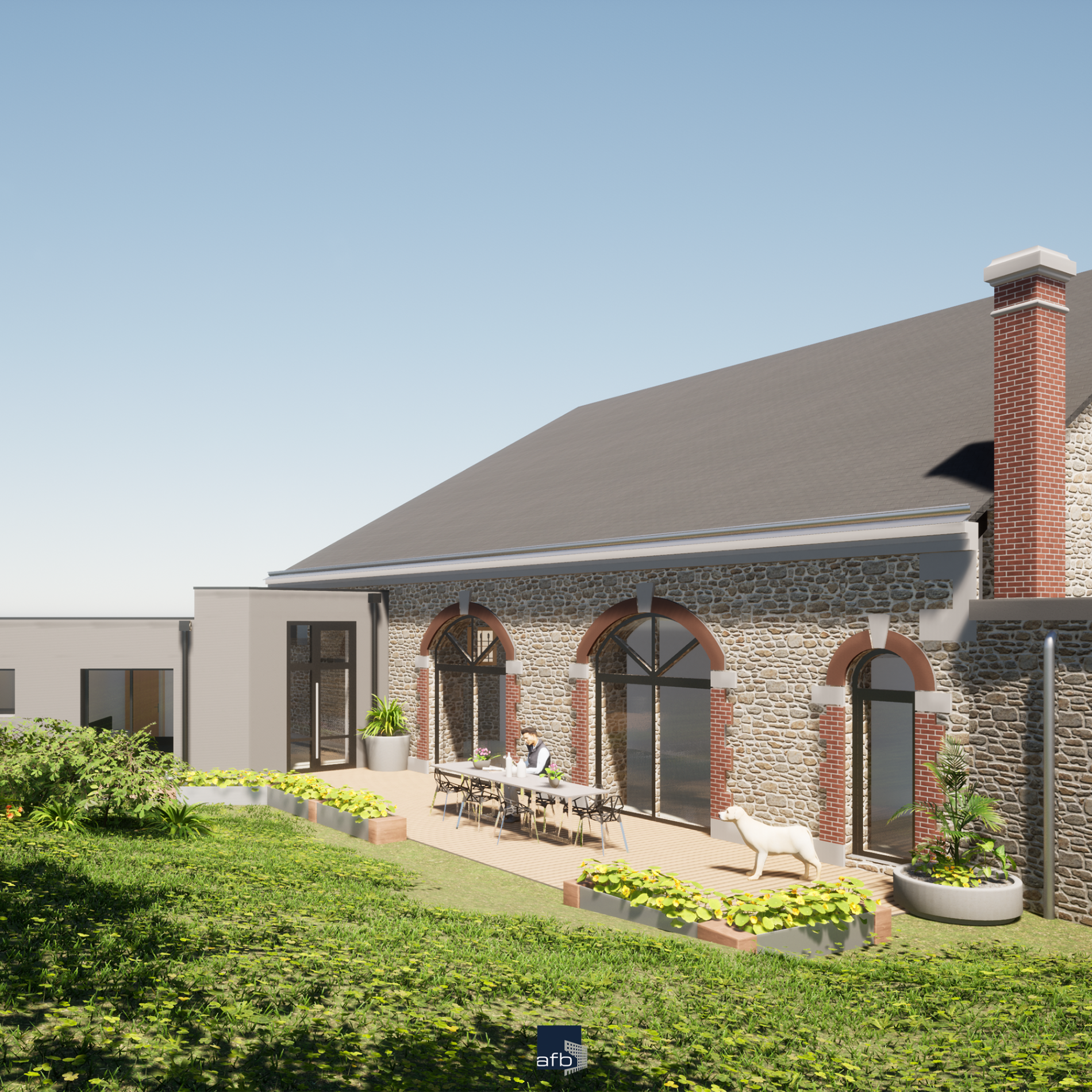 Réhabilitation et extension d'une maison d'habitation (41)